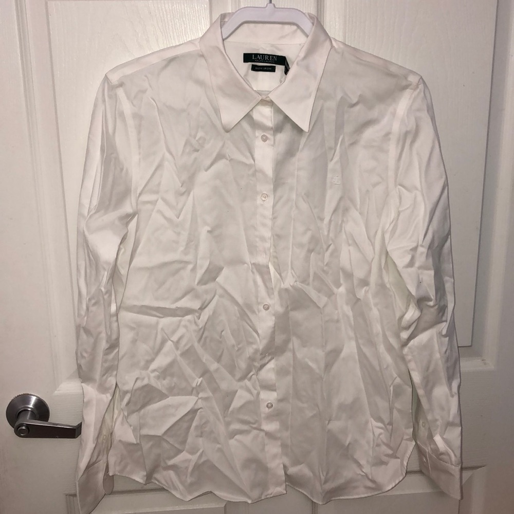NWT Ralph Lauren No Iron Button Down Shirt
